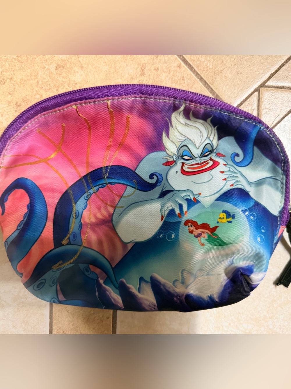 Disney The Little Mermaid Ursula Makeup Cosmetic Bag London SOHO New York